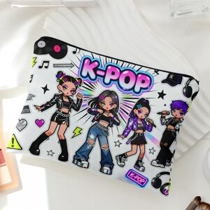 K-Pop Themed Kids Accessory Pouch - Multicolor